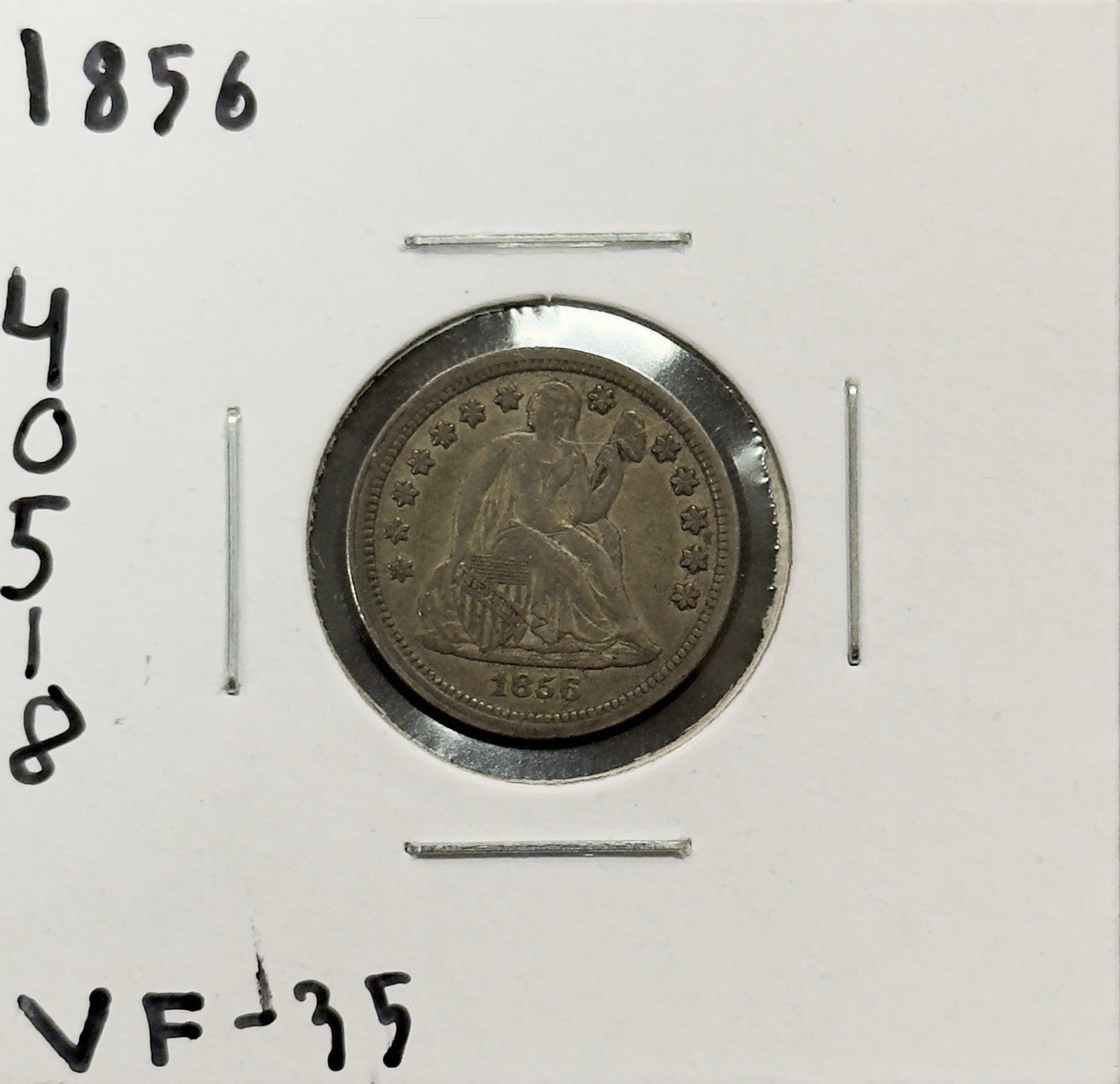 1856 Seated Dime - Very Fine ( 40518 )