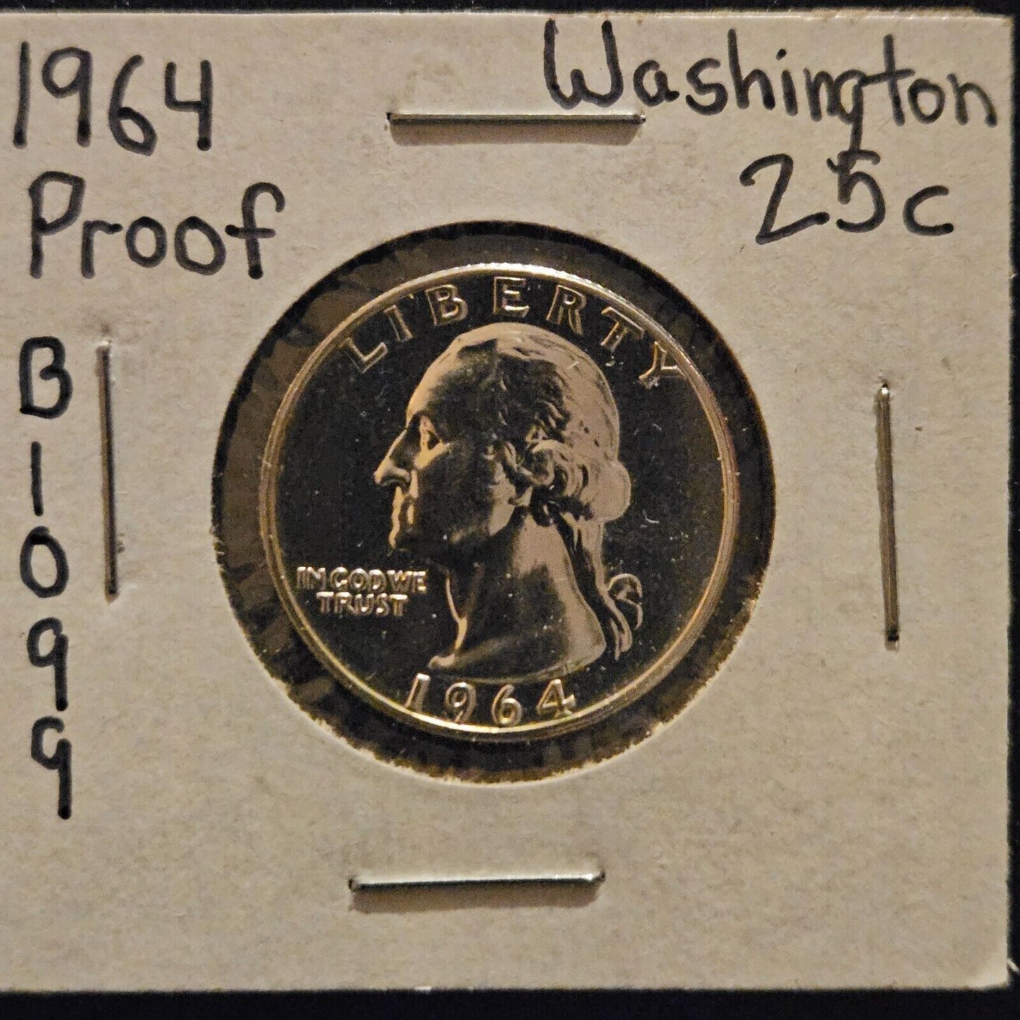 1964-P Washington Quarter Ungraded Proof B1099