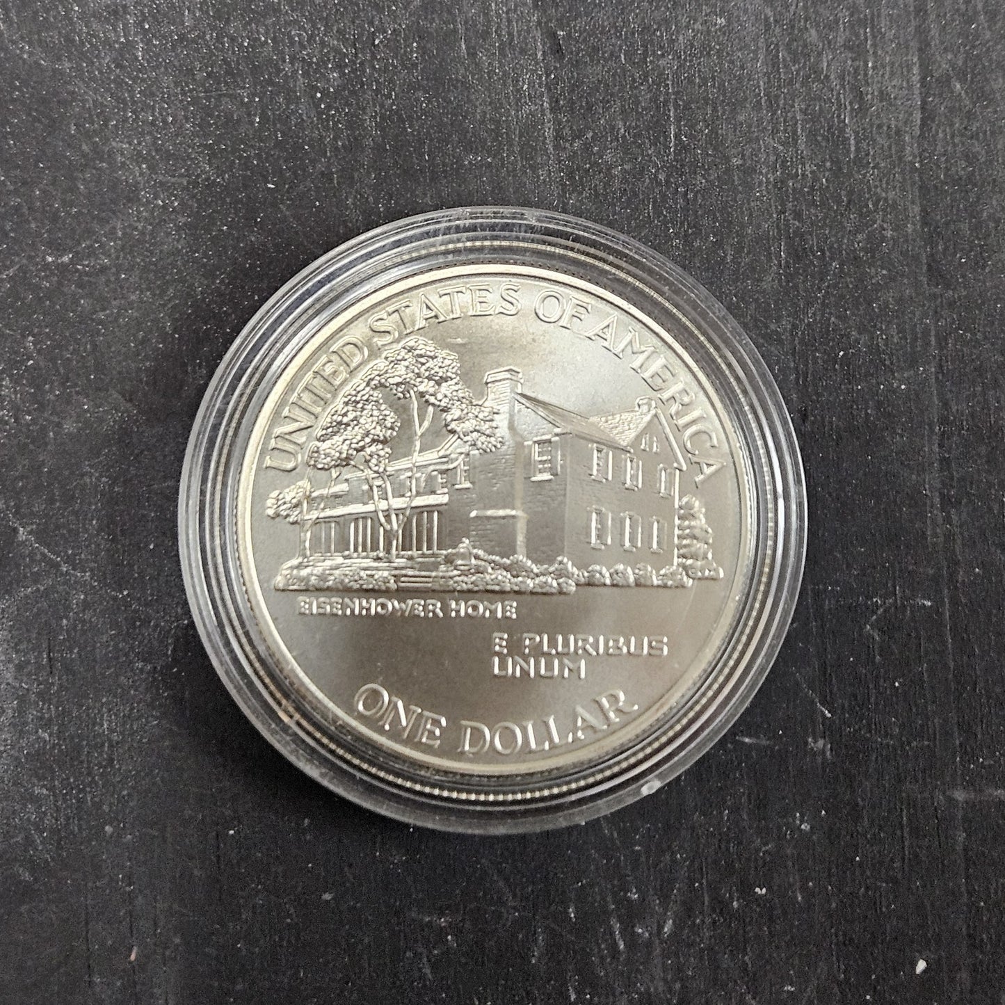 1990 W Eisenhower Centennial Silver Dollar MS In OGP GS10461