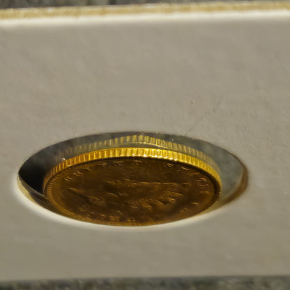1855 $1 Dollar US Gold Liberty Type 2 AU (A6UJ)