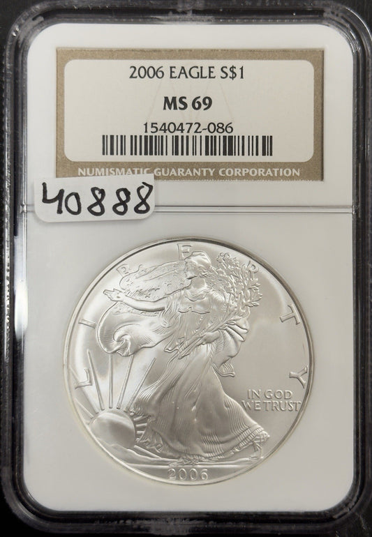 2006 Silver Eagle - NGC MS69 ( 40888 )