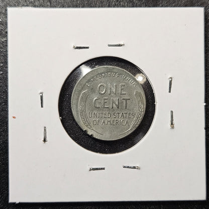 1943 Lincoln Steel Cent Off Center Error (A6UP)