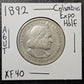 1892 Columbian Expo Commemorate Half Dollar Extra Fine (A6UT)