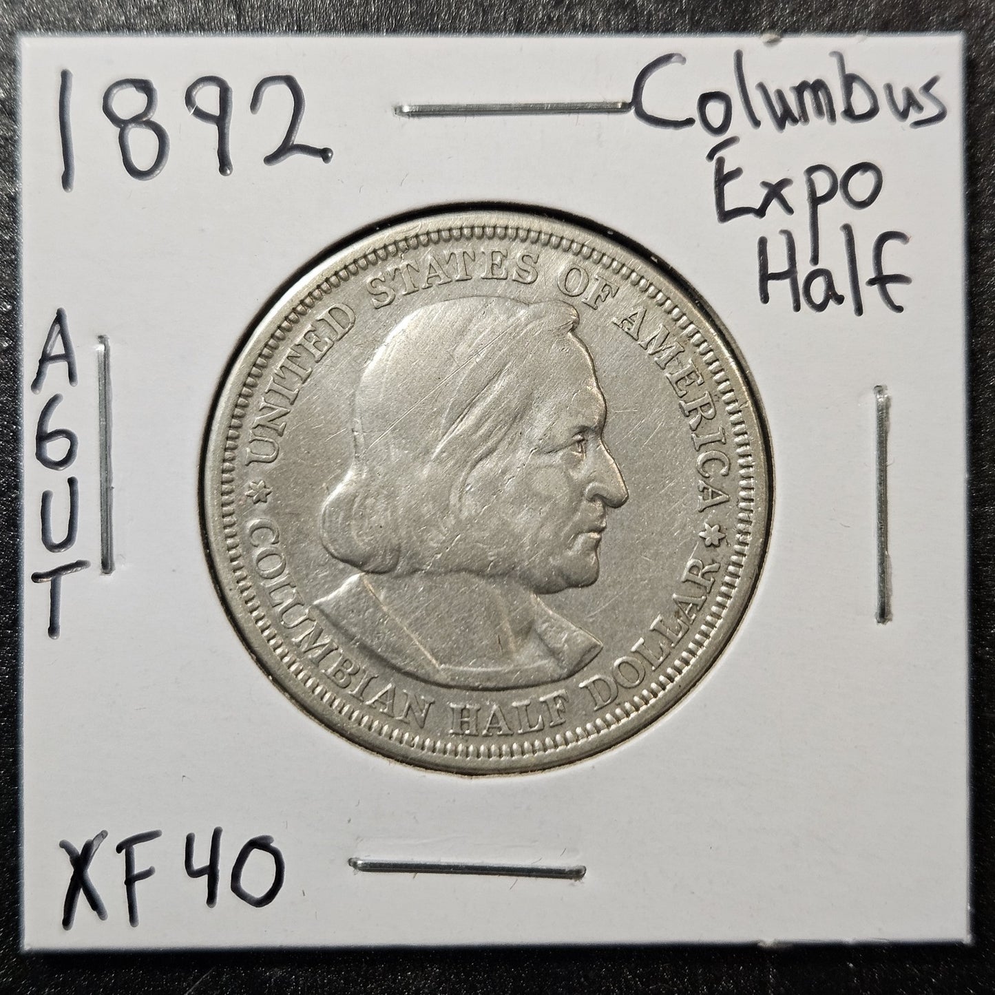 1892 Columbian Expo Commemorate Half Dollar Extra Fine (A6UT)