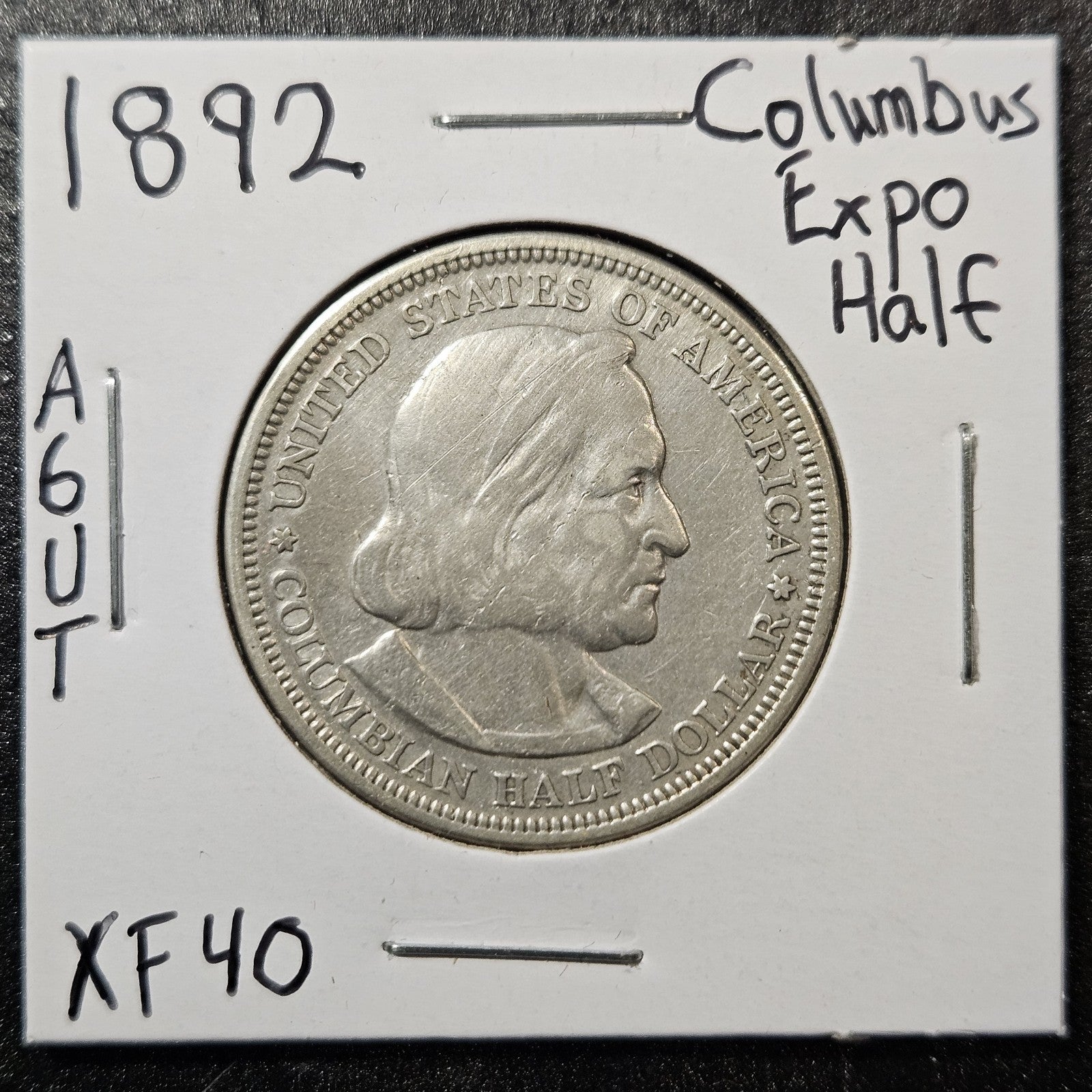 1892 Columbian Expo Commemorate Half Dollar Extra Fine (A6UT)