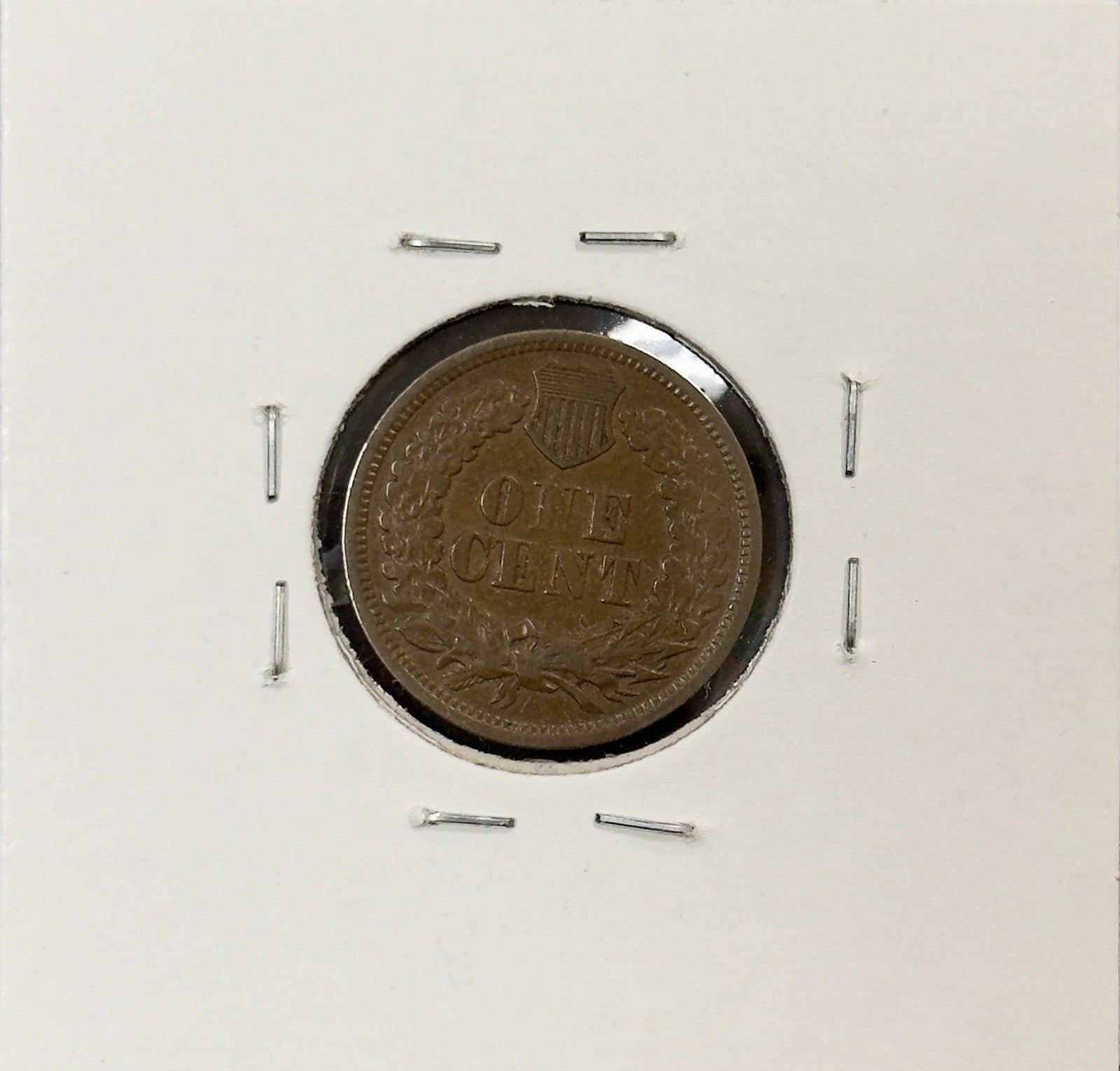1864 Indian Head Cent L On Ribbon - Very Fine ( 40546 )