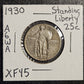 1930 Standing Liberty Quarter Extra Fine (A6WA)