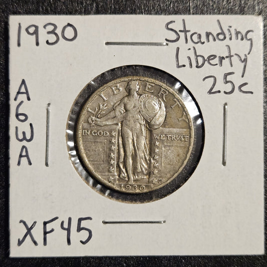 1930 Standing Liberty Quarter Extra Fine (A6WA)