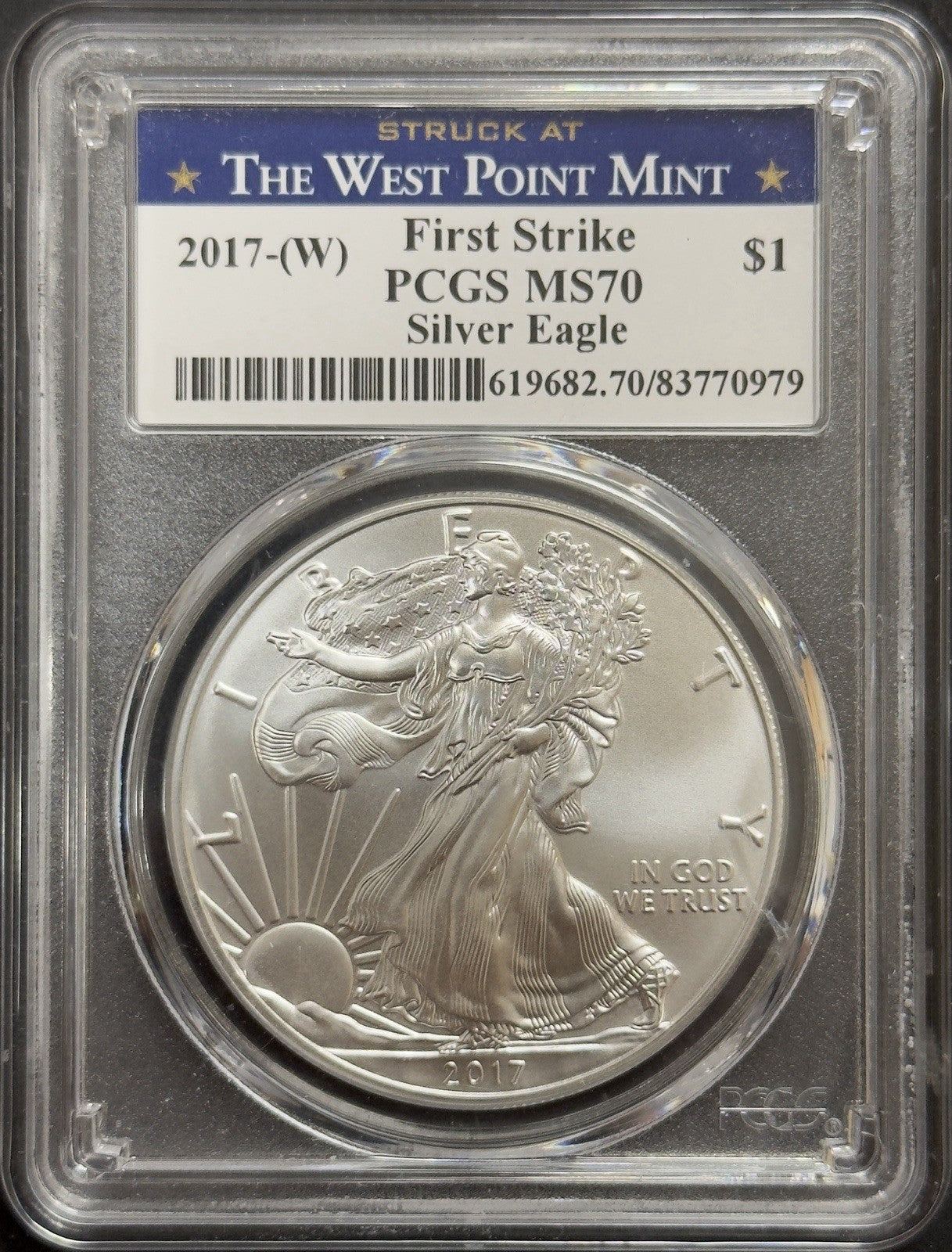 2017 W American Eagle PCGS - MS70 ( 40580 )