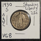 1930-S Standing Liberty Quarter (A6WC)