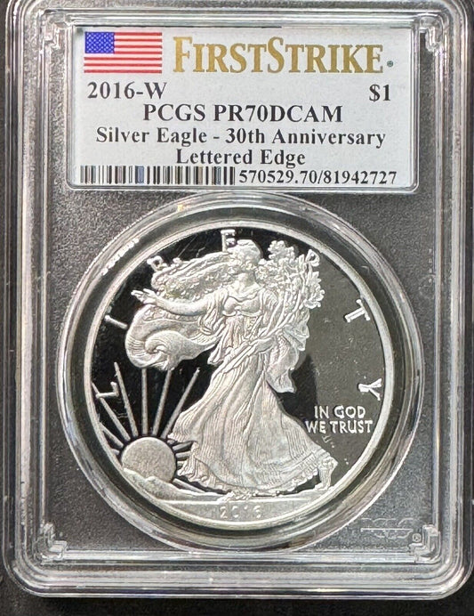 2016 W American Eagle Lettered Edge- PCGS PR70 DCAM ( 301030 )