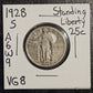 1928-S Standing Liberty Quarter Very Good (A6W9)