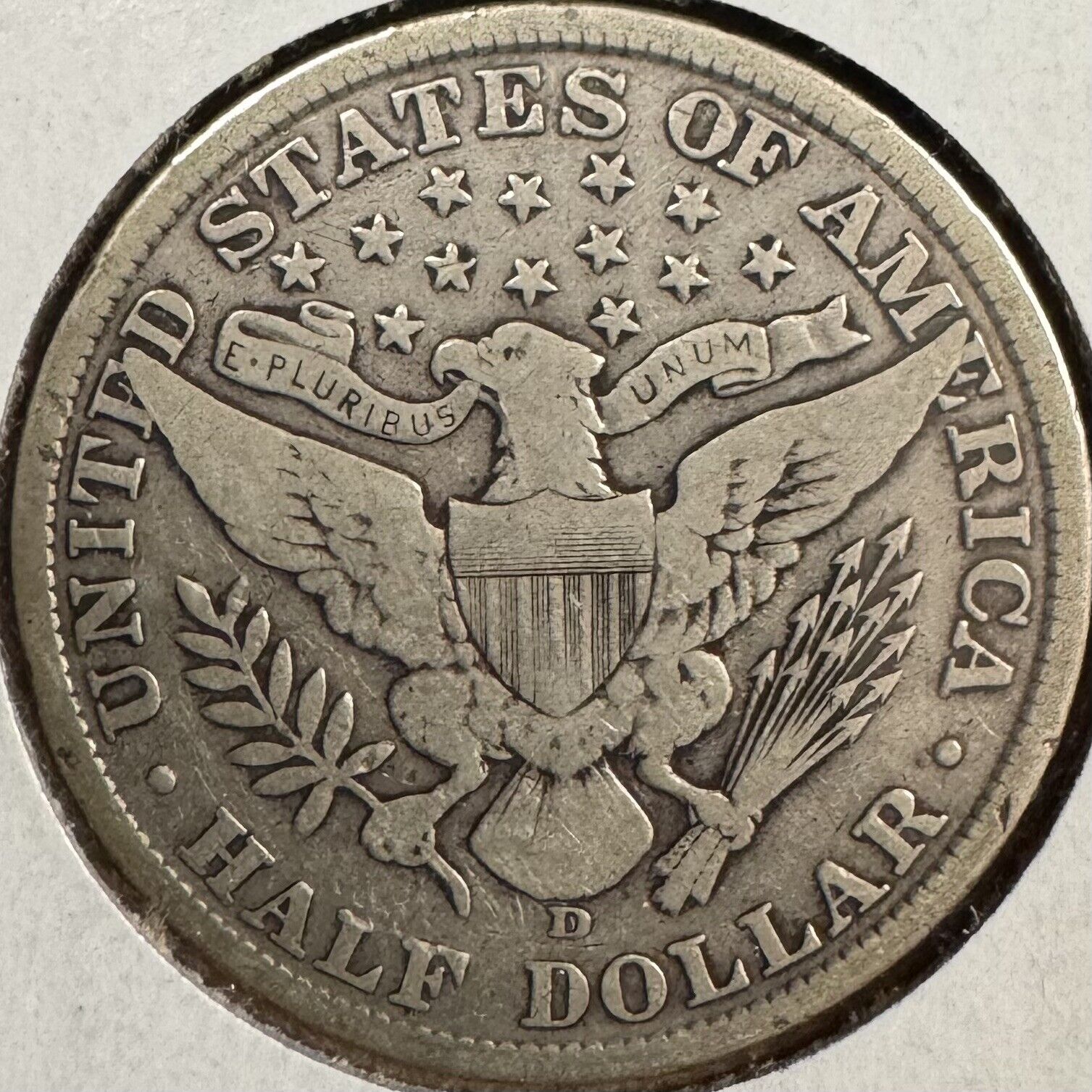 1906 D Barber Half Dollar - Fine 