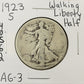 1923 S Walking Liberty Half Dollar - About Good ( 40562 )