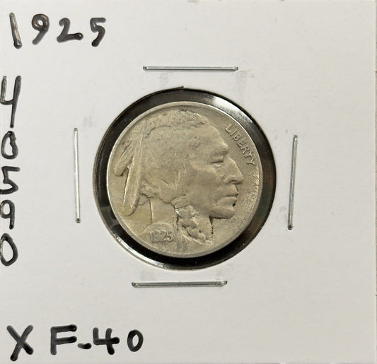 1925 Buffalo Nickel - Extra Fine ( 40590 )