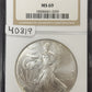 1996 Silver Eagle - NGC MS69 ( 40819 )