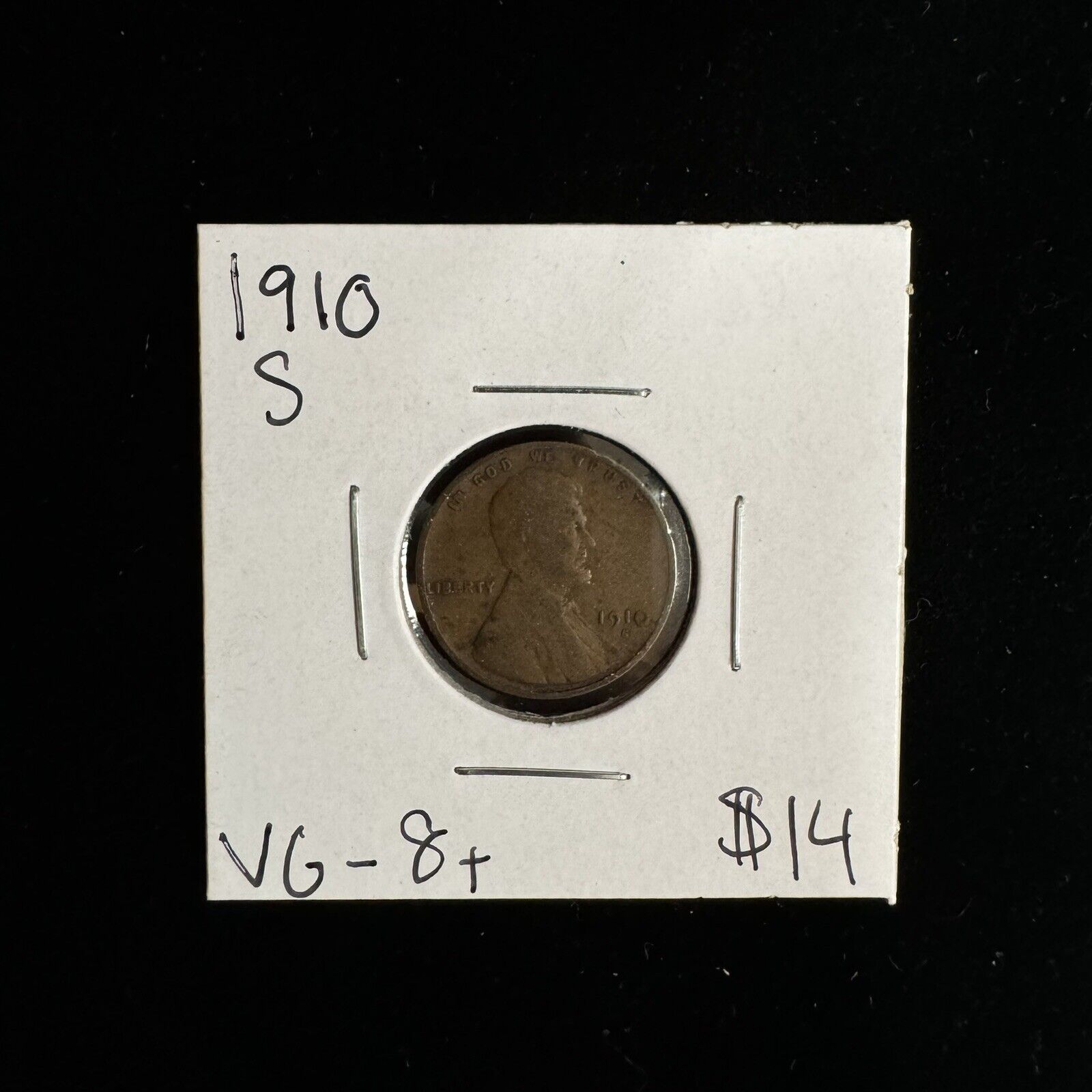 1910 S Wheat Cent ( 210512 )