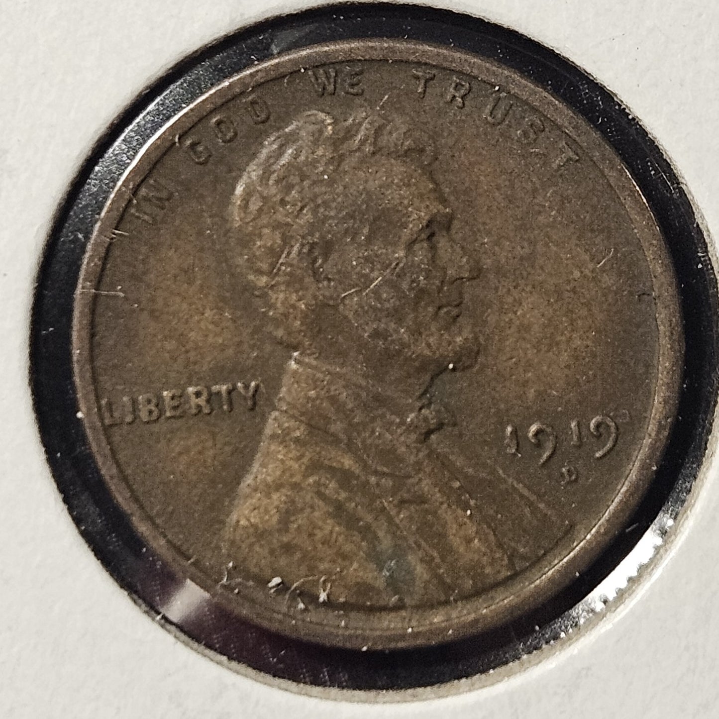 1919-D Lincoln Wheat Cent Very Fine B1087