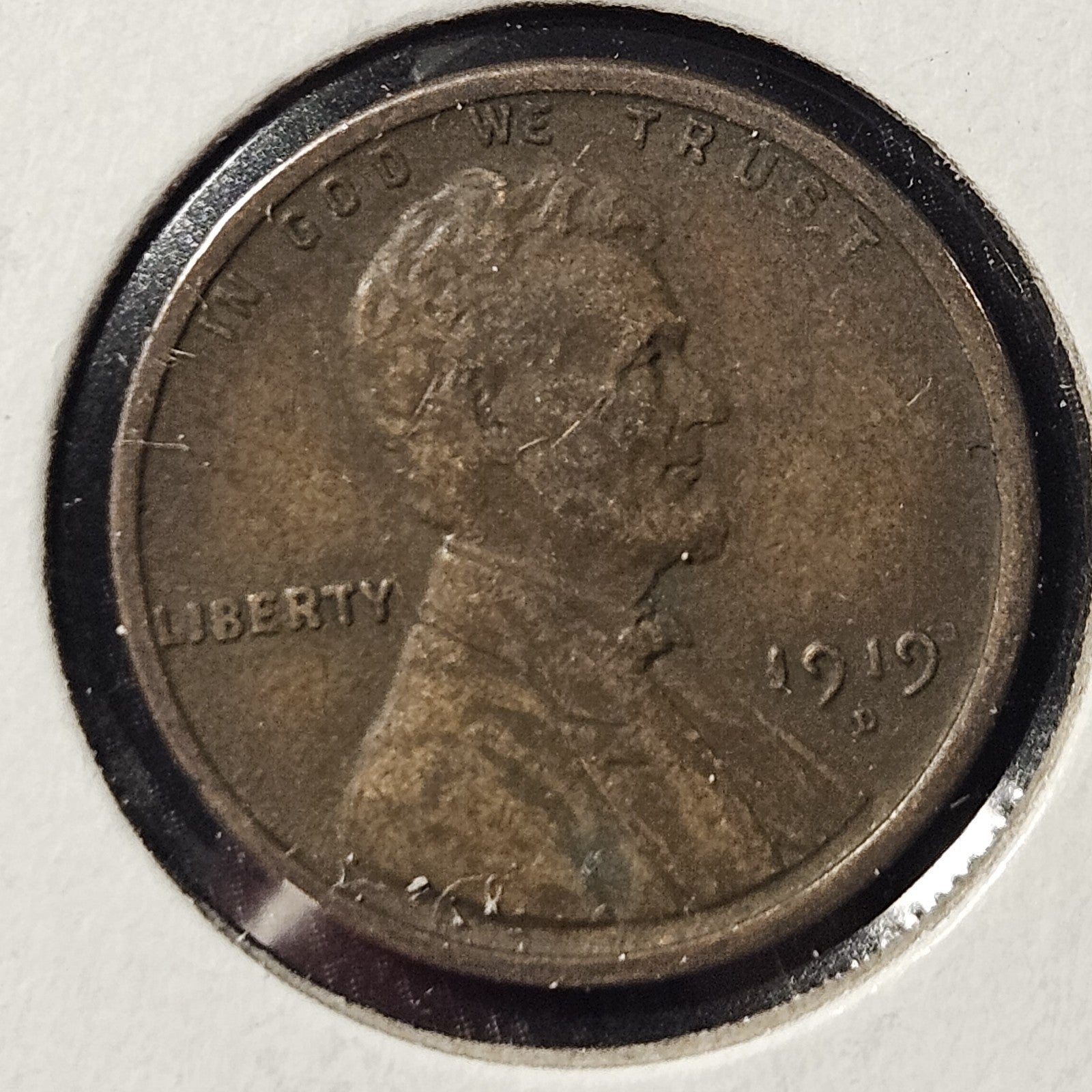 1919-D Lincoln Wheat Cent Very Fine B1087