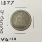1877 Seated Quarter - Very Good ( 40550 )