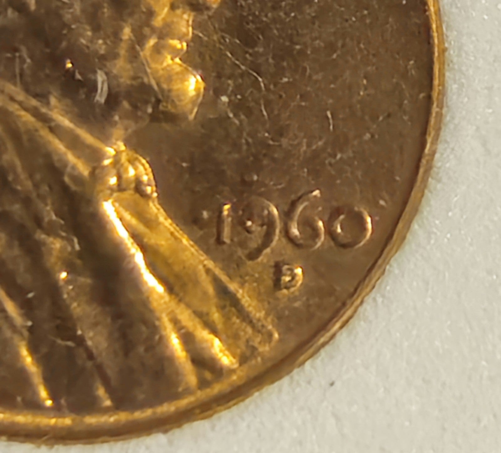 1960-D/D/D Lincoln Cent Error RPM-009 Wexler WRPM-002 Late Stage Die (B1124)