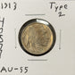 1913 Buffalo Nickel Type 2 - Almost Uncirculated ( 40577 )