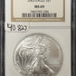 2003 Silver Eagle - NGC MS69 ( 40827 )
