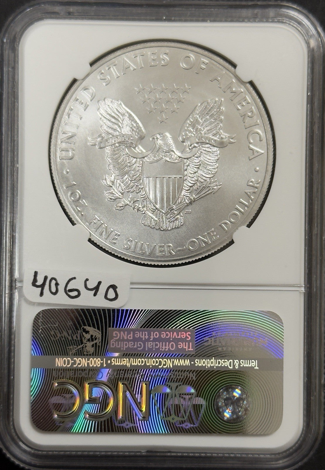 2015 Silver Eagle - NGC MS70 ( 40640 )