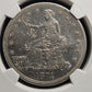 1874 S Chopmarked Trade Dollar - NGC AU Details ( 40471 )
