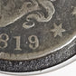 1819/8 Coronet Head Large Cent Fine (A6V9)