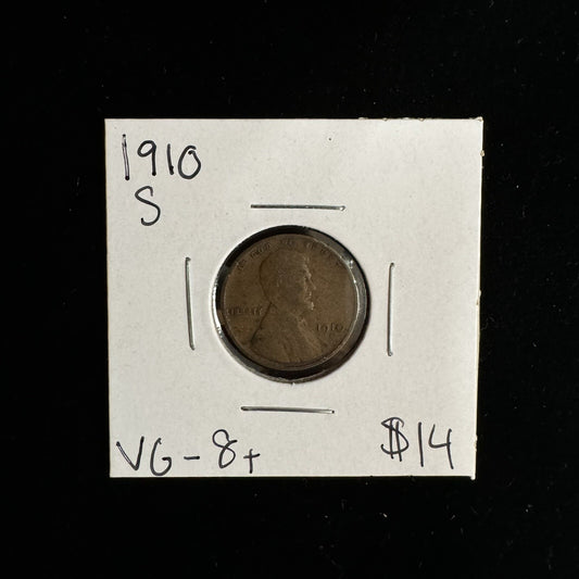 1910 S Wheat Cent ( 210512 )