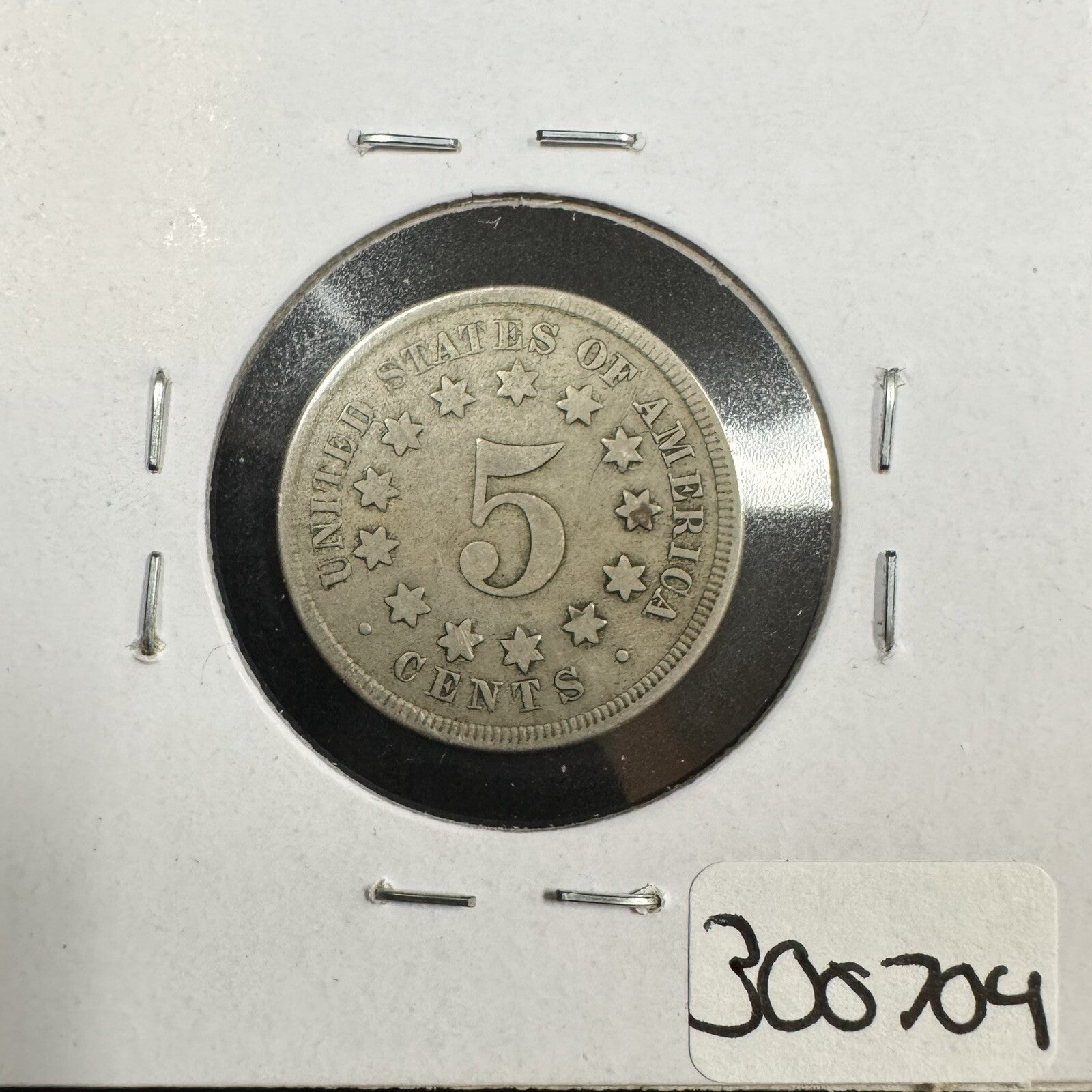 1867 Shield Nickel - Very Good ( 300704 )