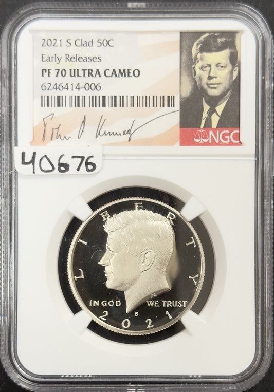 2021 S Clad Kennedy Half Dollar - NGC PF70 Ultra Cameo ( 40676 )
