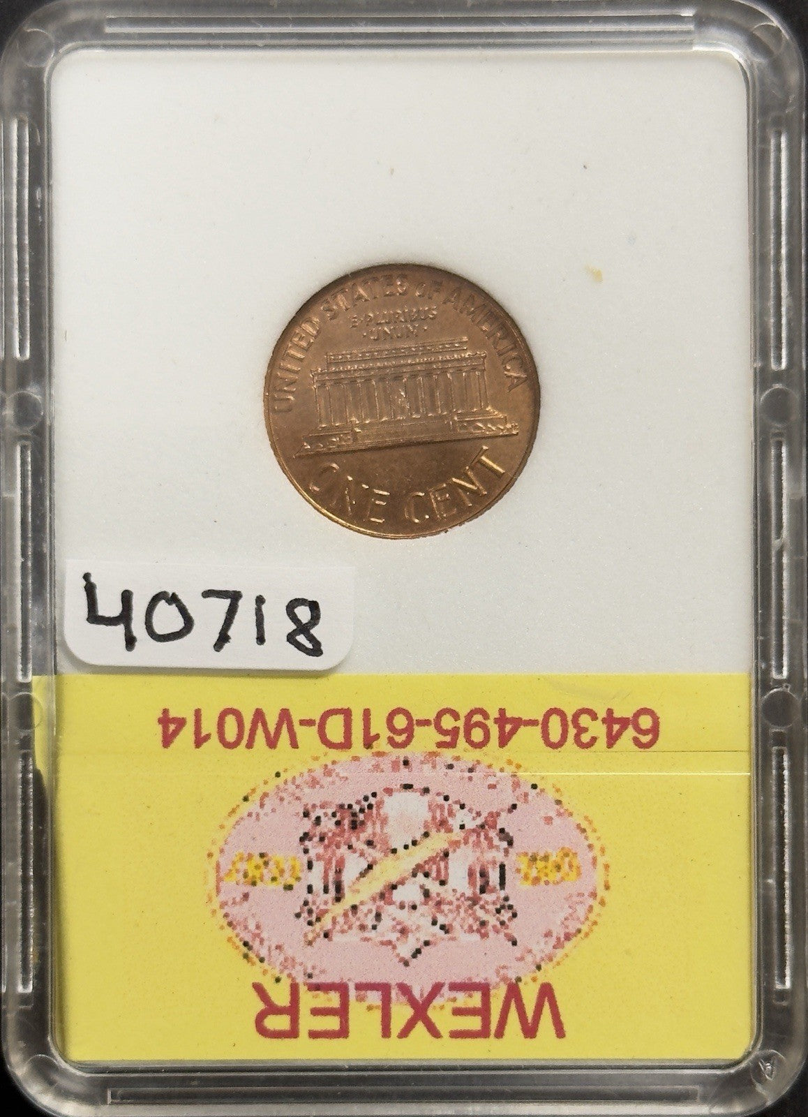 1961-D/D Lincoln Cent Error RPM-069 Wexler WRPM-014 ( 40718 )
