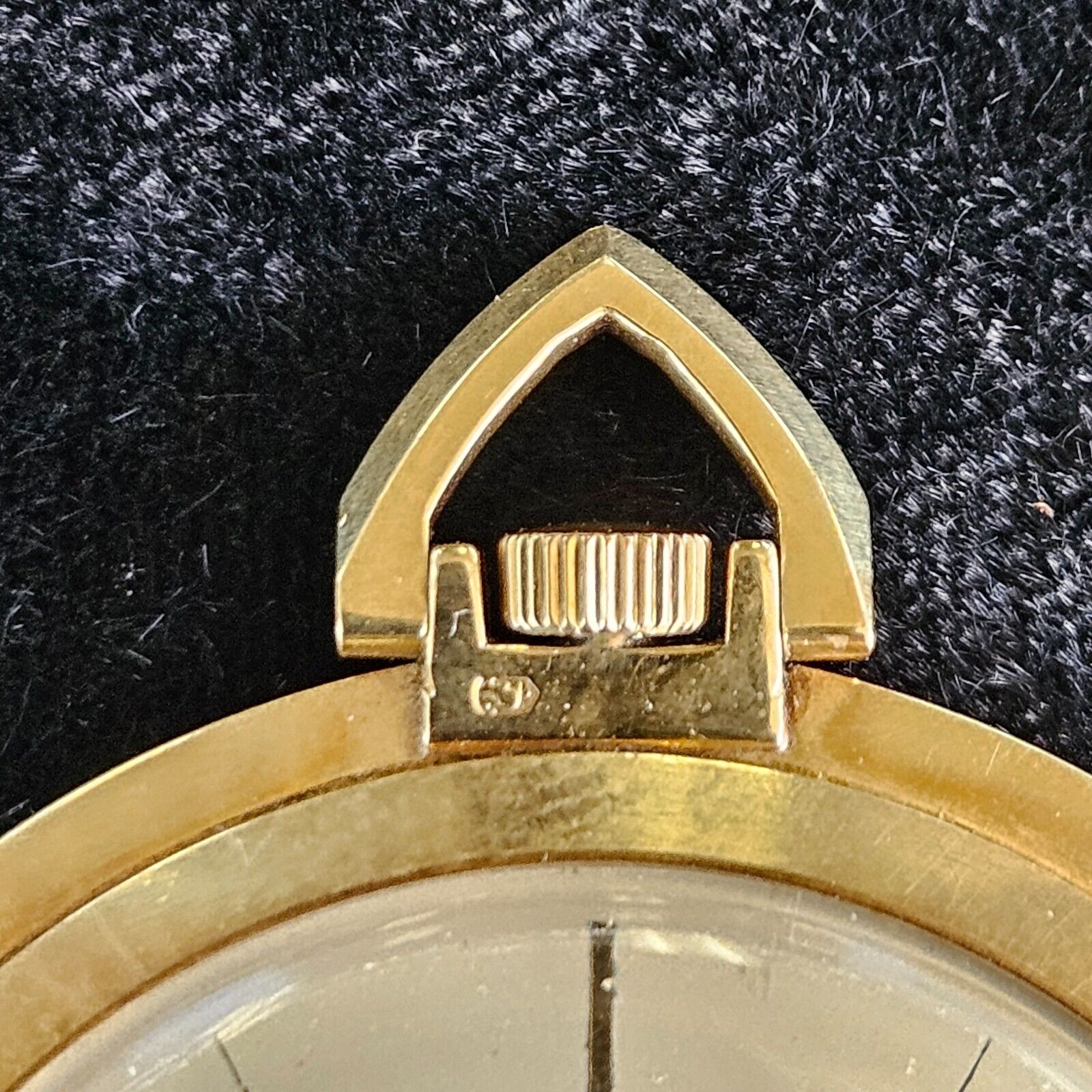 Vintage Gallet Pocket Watch 14k Solid Gold 32MM Dial Gold Hands 28.6 Grams