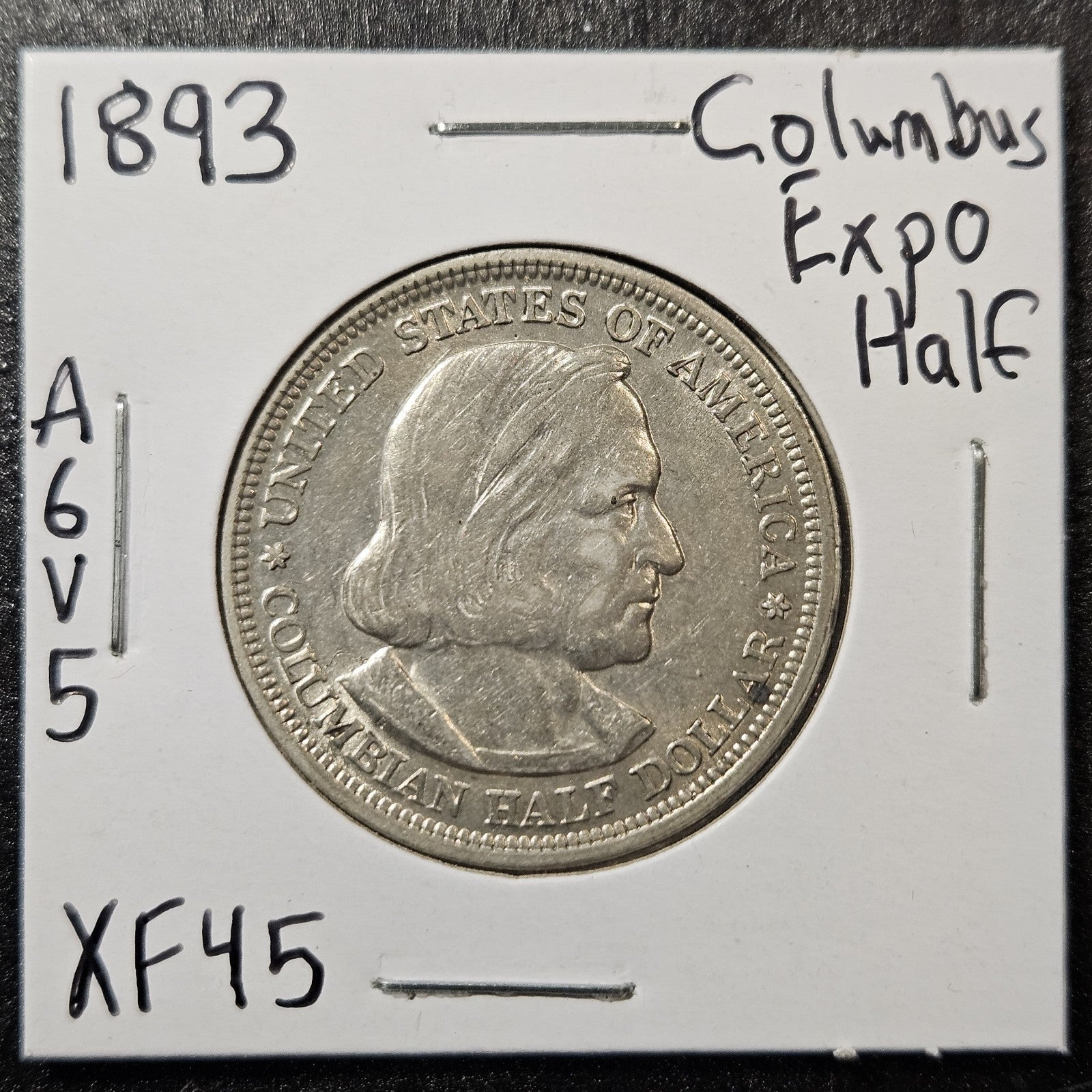 1893 Columbian Expo Commemorative Half Dollar Extra Fine (A6V5)