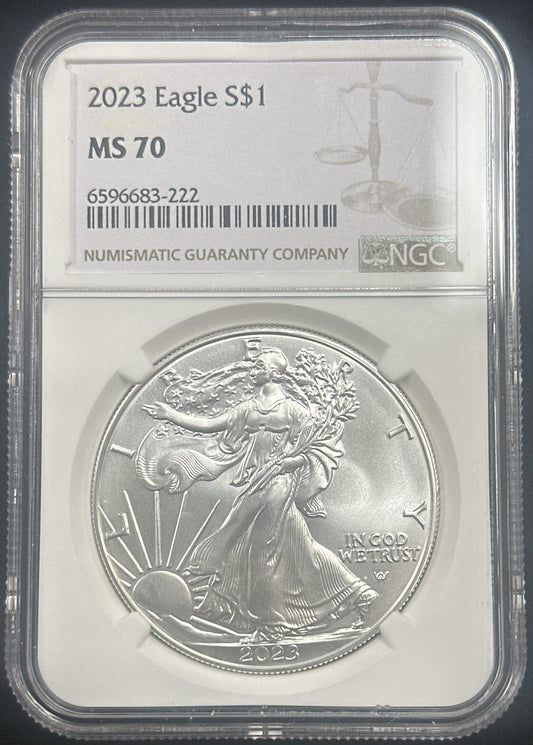 2023 Silver Eagle NGC MS70 - JP44