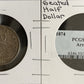 1874 Seated Half Dollar - Almlst Uncirculated *Crackout*  ( 40500 )