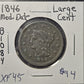 1846 Medium Date Large Cent Extra Fine B1084