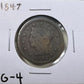 1847 Large Cent - Good ( 300902 )