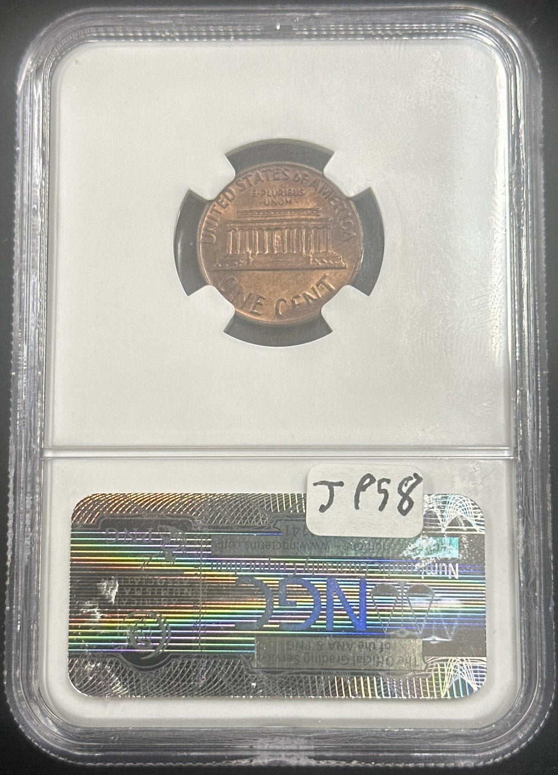 1970 S Lincoln Cent Die Break LC-70S-4 Mint Error MS65 RB