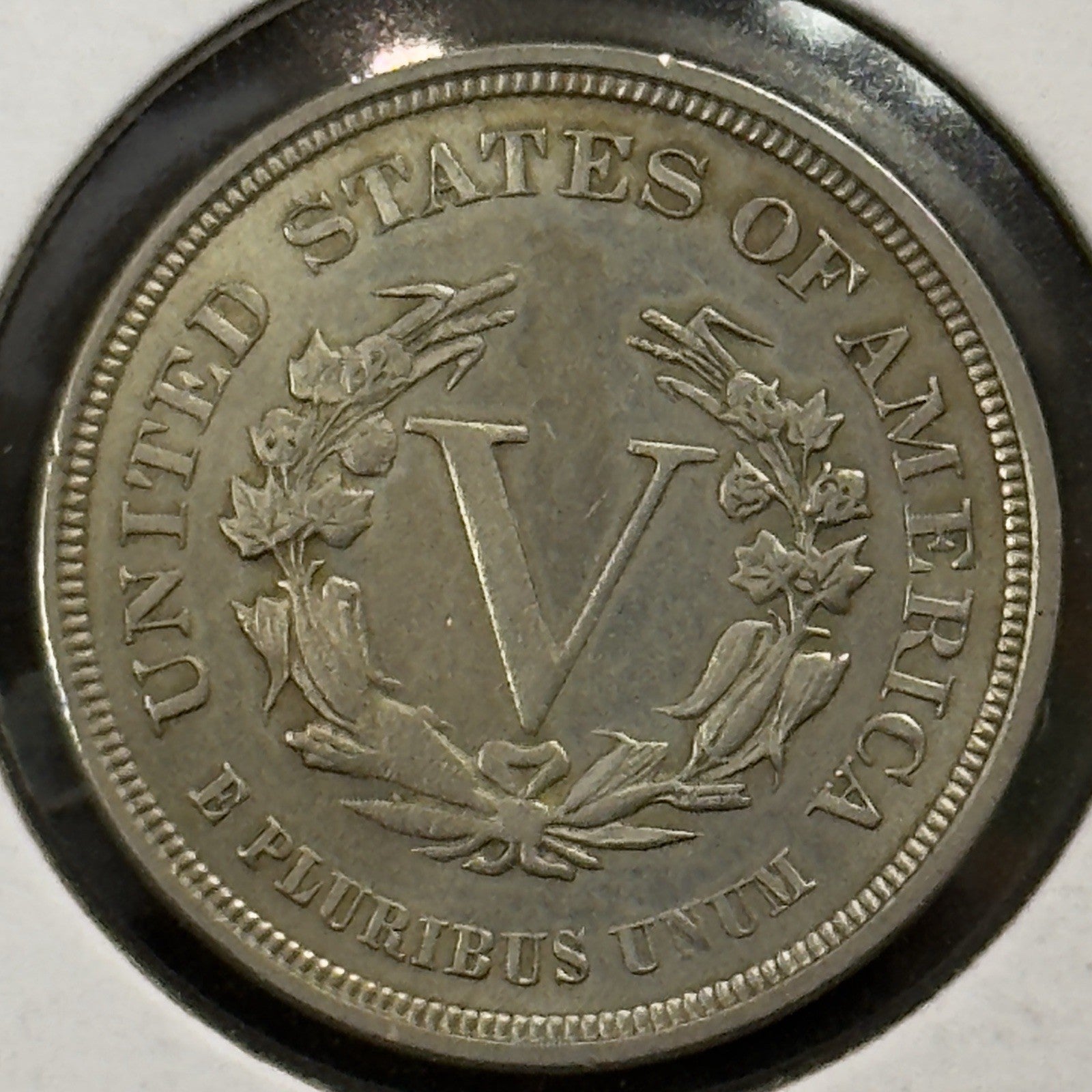 1883 V Nickel No Cents - Almost Uncirculated ( 40514 )