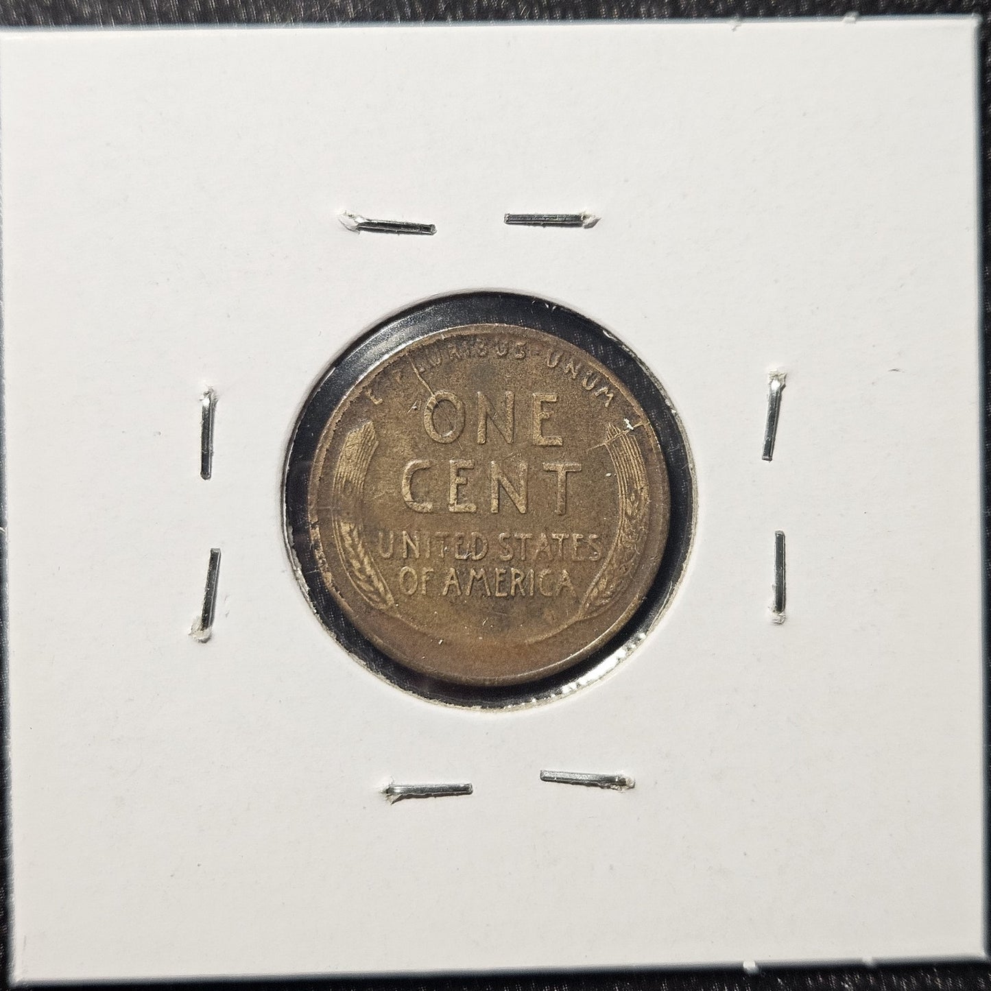 1922 d Lincoln Wheat Cent Die Pair 1 Reverse Straight Die Break Error B1088