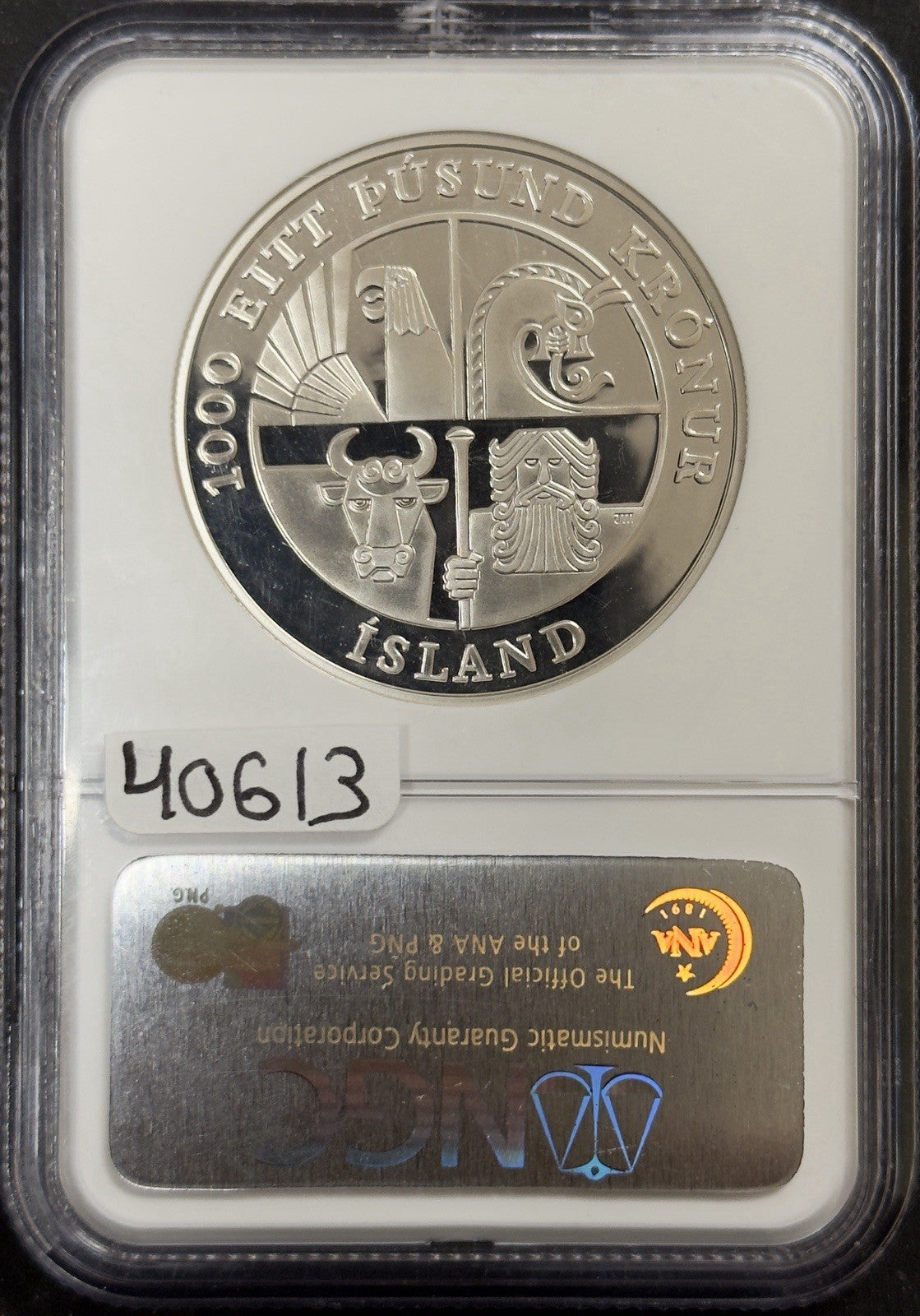 2000 P Leif  Erickson Commemorative Dollar - NGC PC69 Ultra Cameo ( 40613 )