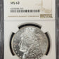 1881 S Morgan Dollar - NGC MS62 ( 40523 )