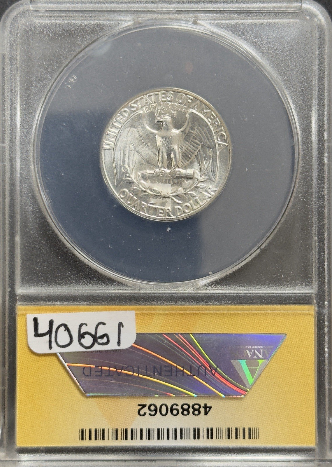 1963 Washing Quarter DDO FS-101 Die 1 - ANACS MS65 ( 40661 )