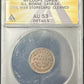 NY Coope Token G.L. Bowne Civil Wat Storecard 145B-1a Anacs AU53 Cleaned - JP14