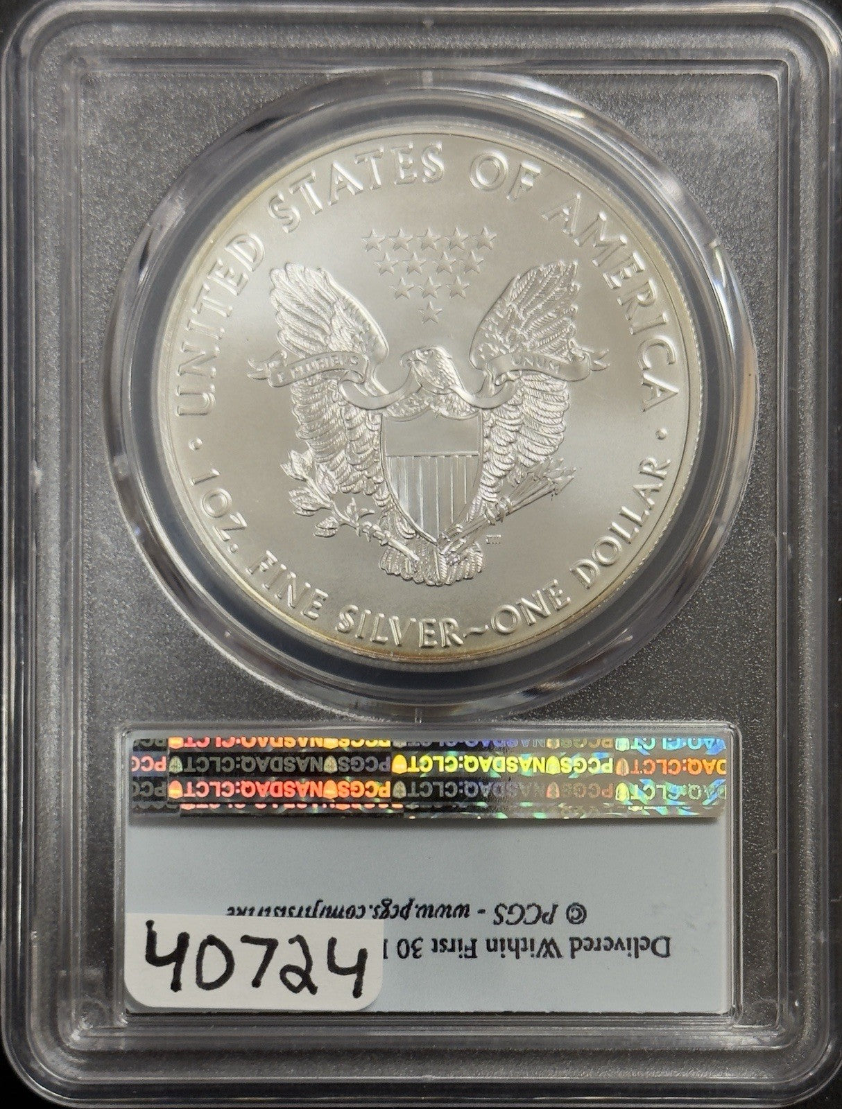 2016 Silver Eagle - PCGS MS70 ( 40724 )