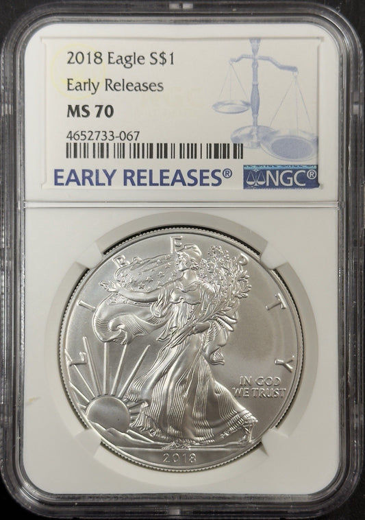 2018 Silver Eagle - NGC MS70 ( 40642 )