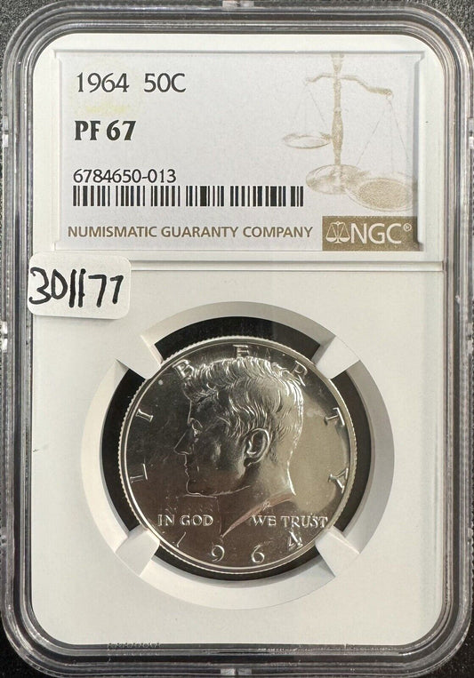 1964 Kennedy Half Dollar NGC - PF67 ( 301177 )